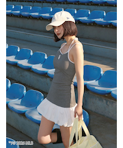 【MLB】ヘムバルーンカットキャミワンピース