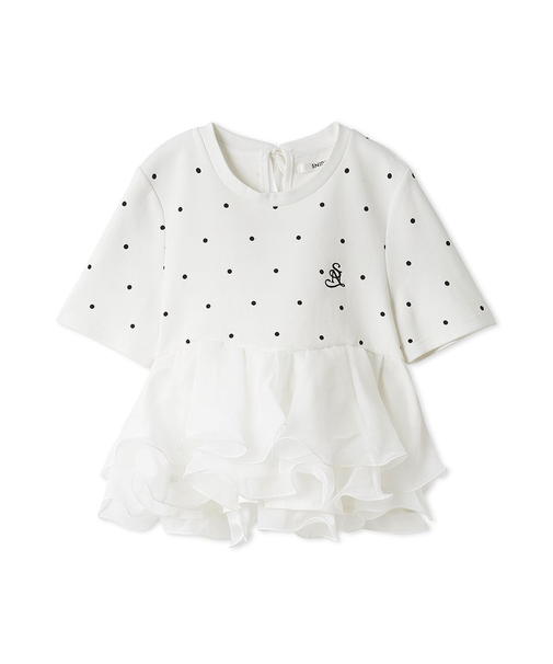 【WEB限定カラーあり】ボリュームペプラムドッキングカットプルオーバー