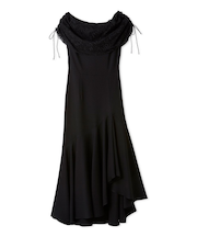 ドレープケープマーメイドドレス