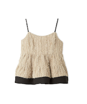 ボリュームティアードキャミチュニック