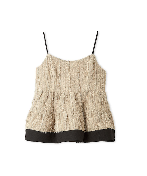 ボリュームティアードキャミチュニック