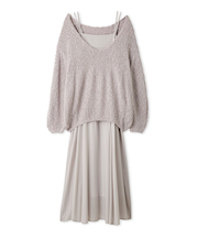 スラブニットセットワンピース