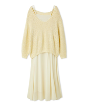 スラブニットセットワンピース