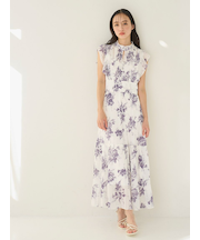 【販路限定サイズあり】Sustainableプリーツプリントワンピース