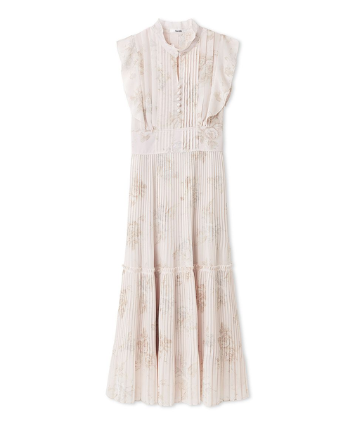 【販路限定サイズあり】Sustainableプリーツプリントワンピース