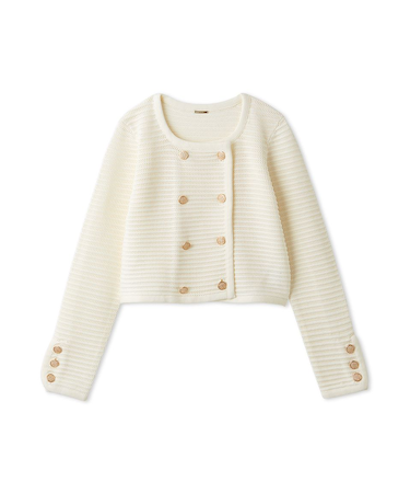 クロシェライクカーディガン