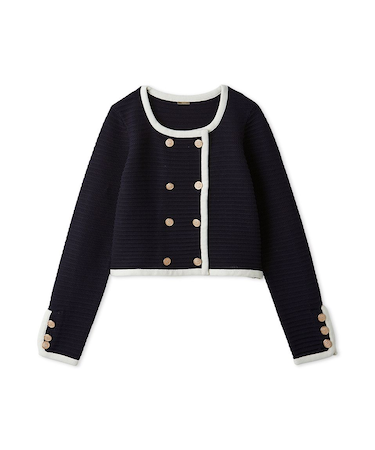 クロシェライクカーディガン