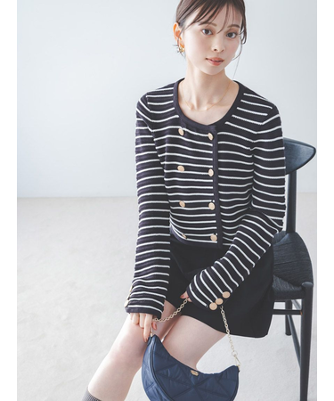 クロシェライクカーディガン