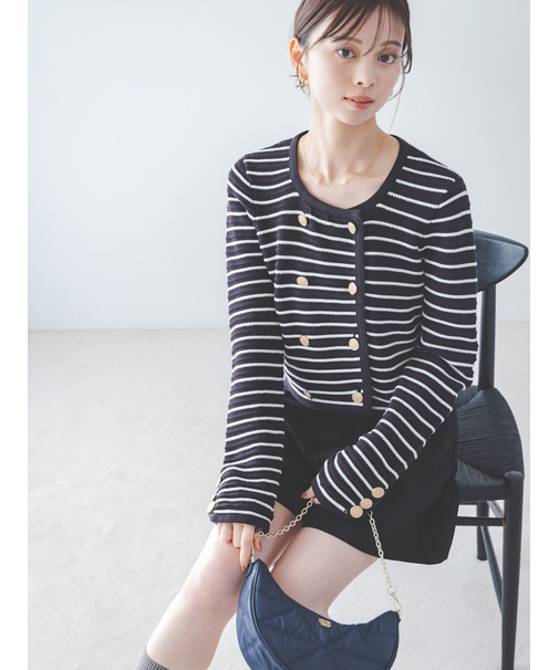 クロシェライクカーディガン