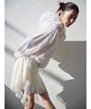 【Chacott】コラボナイロンレースブルゾン