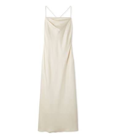 ハンマーサテンキャミワンピース