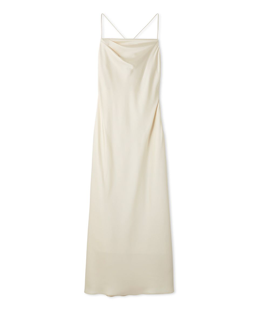 ハンマーサテンキャミワンピース