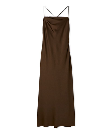 ハンマーサテンキャミワンピース