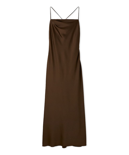 ハンマーサテンキャミワンピース