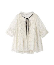 エンブロイダリー楊柳ブラウス