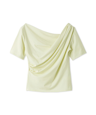 バックオープンドレープカットプルオーバー