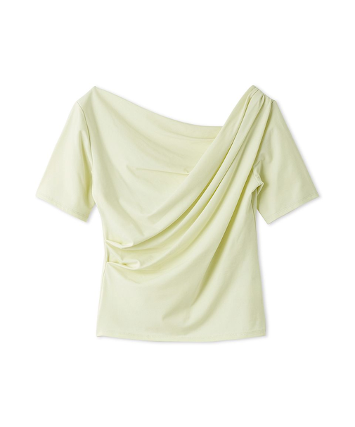 バックオープンドレープカットプルオーバー