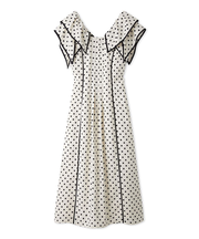 【WEB限定00サイズあり】ラッフルカラープリントワンピース