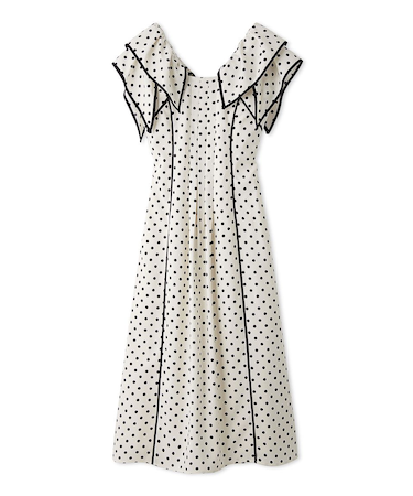 【WEB限定00サイズあり】ラッフルカラープリントワンピース