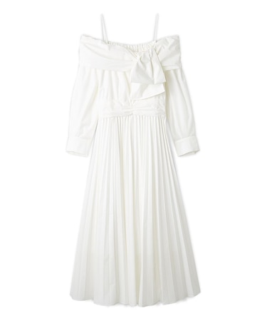 ビッグリボンシャツワンピース