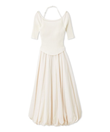 【Chacott】コラボニットバルーンワンピース