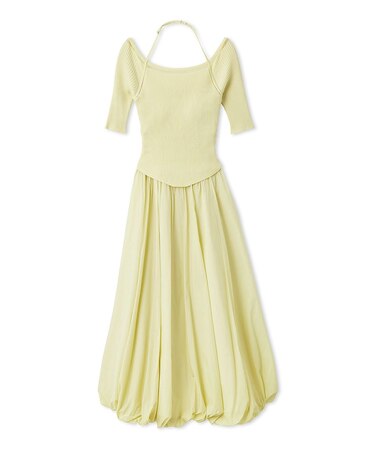 【Chacott】コラボニットバルーンワンピース