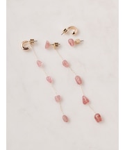ナチュラルストーンピアス