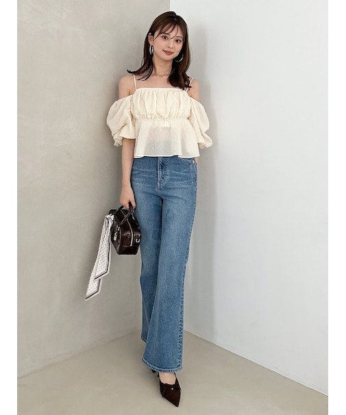 【STYLE UP PANTS】フレアデニム