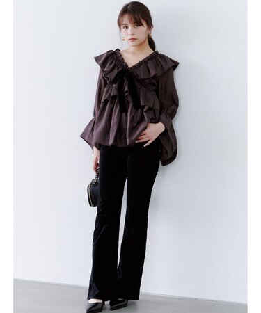 【STYLE UP PANTS】フレアパンツ