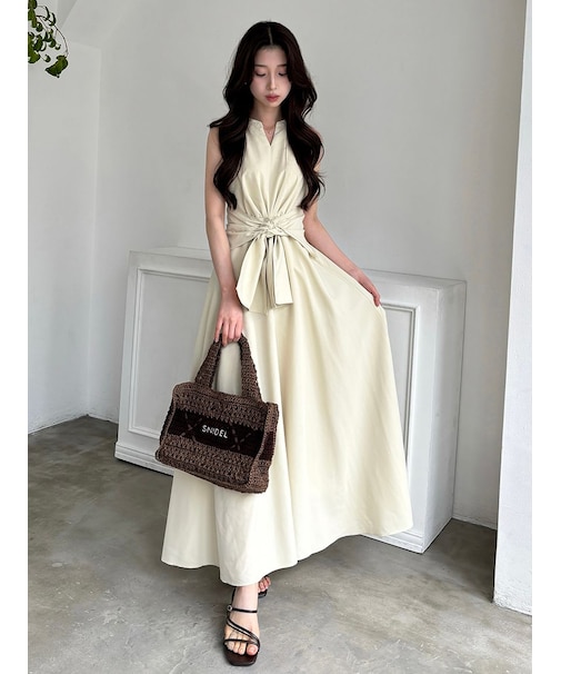 【マシーンウォッシャブル】ツイストワンピース