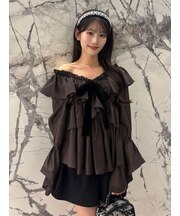 リボンフリルチュニック