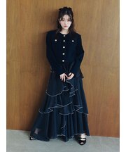 ボリュームラッフルティアードスカート