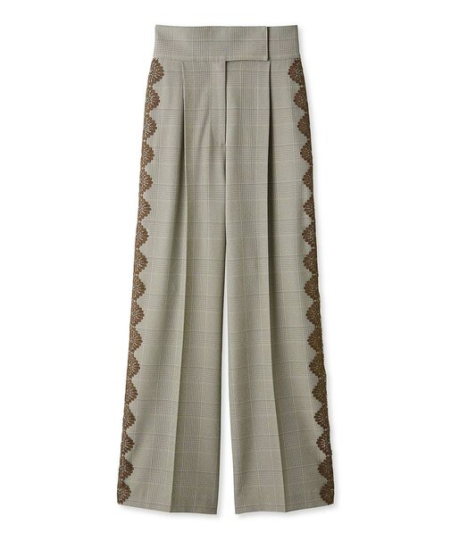【セットアップ対応】シンプルタックレーストリムパンツ