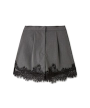 レーストリムサテンショートパンツ