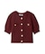 バスケット編みハーフスリーブカーディガン