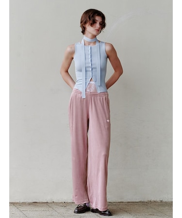 【adidas Originals】ESS VELOUR PANT /エッセンシャルズ ベロアパンツ