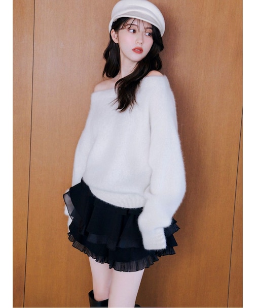 【WEB限定】レイヤードフリルスカショーパン