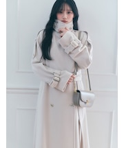 【HIGH QUALITY】ウールカシミアトレンチコート