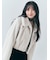ステンカラーショートファーコート