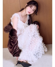 【SNIDEL×Juicy Couture】フェザーチュールワンピース