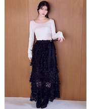 【SNIDEL×Juicy Couture】フェザーチュールスカート