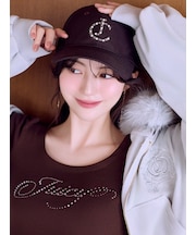 【SNIDEL×Juicy Couture】ストーンロゴキャップ