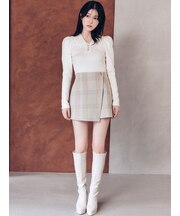 ロービングチェックラップキュロット