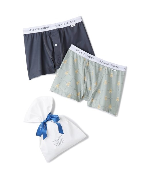 ONLINE限定】【HOMME】ボクサーパンツ2枚SET｜ジェラートピケの