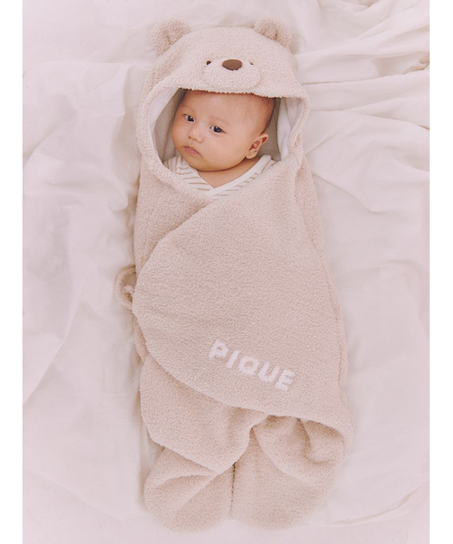 【ONLINE限定カラーあり】【BABY】パウダーベアおくるみ