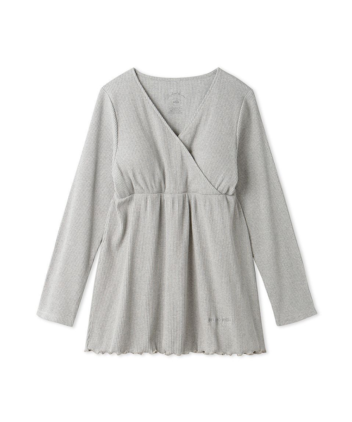 ジェラート ピケ　マタニティリブプルオーバー、リブロングパンツ マタニティリブプルオーバー｜ジェラートピケの通販｜&mall（アンド