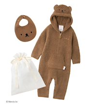 【ラッピング済み】【Dick Bruna】【BABY】ベビモコロンパース＆パイルスタイセット