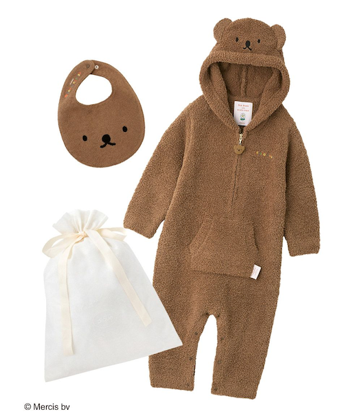 【ラッピング済み】【Dick Bruna】【BABY】ベビモコロンパース＆パイルスタイセット