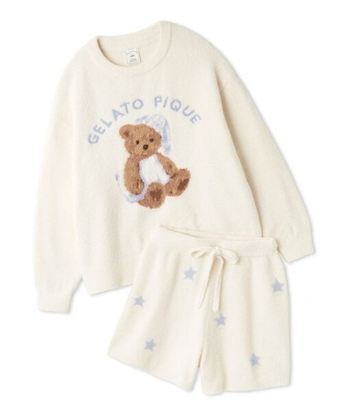 ONLINE限定】GOOD NIGHT BEAR ジャガードプルオーバー&スター 