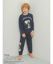 【PEANUTS】【ONLINE限定カラーあり】【KIDS】SNOOPY×BEAR ジャガードロングパンツ